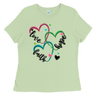 Matcha faith hope love Ladies Tee - MaliasSmallBusiness