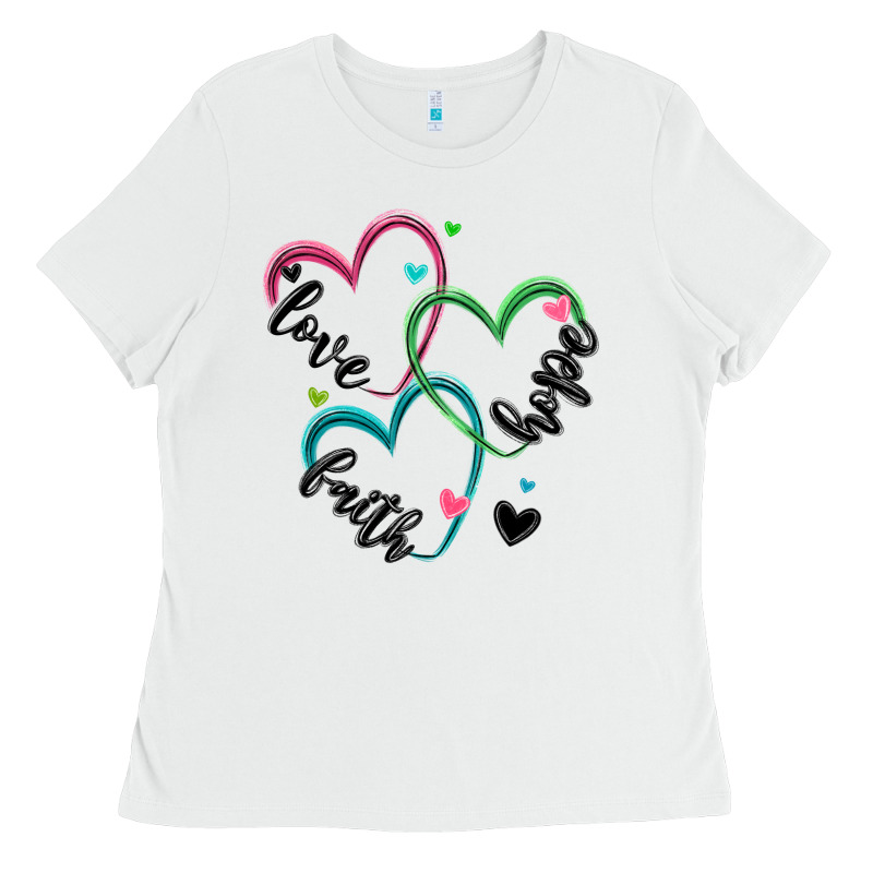 Faith Hope Love Ladies Tee by MaliasSmallBusiness | Teevron