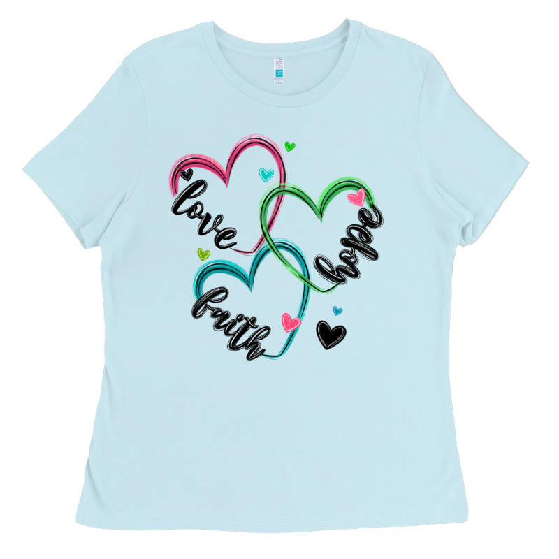 Faith Hope Love Ladies Tee by MaliasSmallBusiness | Teevron