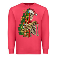 Cardinal sorta merry sorta scary skeleton Premium Sweatshirt - FaDigitalArtStudio