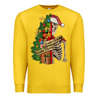 Lemon sorta merry sorta scary skeleton Premium Sweatshirt - FaDigitalArtStudio
