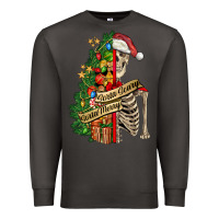 Smoke sorta merry sorta scary skeleton Premium Sweatshirt - FaDigitalArtStudio