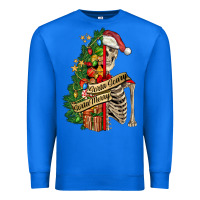 True Royal sorta merry sorta scary skeleton Premium Sweatshirt - FaDigitalArtStudio
