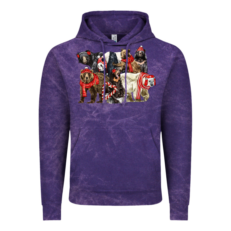 Christmas Bear Family Vintage Hoodie by LillyAllenDesigns | Teevron