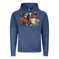 Vintage Denim Christmas Bear Family Vintage Hoodie - LillyAllenDesigns
