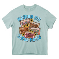 Arona raised on jesus music Heavy Core Tee - MaliasSmallBusiness
