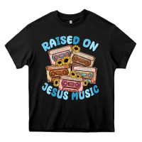 Black raised on jesus music Heavy Core Tee - MaliasSmallBusiness
