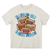 Cream raised on jesus music Heavy Core Tee - MaliasSmallBusiness