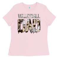 No Background Volleyball Dad Ladies Tee | Teevron