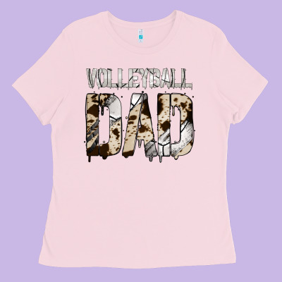 No Background Volleyball Dad Ladies Tee Designed By Jasminsmagicworld