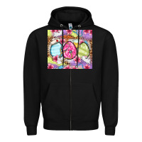 Black Easter eggs Nurse Zipper Hoodie - OliviaCreatesArt