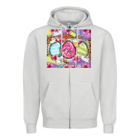 Dove Grey Easter eggs Nurse Zipper Hoodie - OliviaCreatesArt