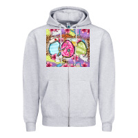 Heather Grey Easter eggs Nurse Zipper Hoodie - OliviaCreatesArt