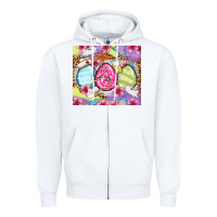 White Easter eggs Nurse Zipper Hoodie - OliviaCreatesArt