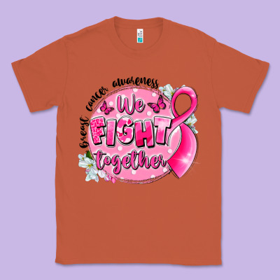 Breast Cancer Awareness We Fight Together Classic Tee Designed By Lillyallendesigns