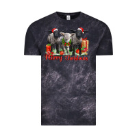 Cloud Black merry christmas baby sheeps Vintage Tee - LillyAllenDesigns