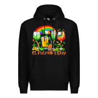 Black St. Patrick's wine glasses Premium Hoodie - OliviaCreatesArt