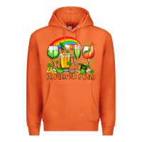 Carrot St. Patrick's wine glasses Premium Hoodie - OliviaCreatesArt