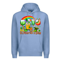 Colony Blue St. Patrick's wine glasses Premium Hoodie - OliviaCreatesArt
