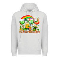 Dove Grey St. Patrick's wine glasses Premium Hoodie - OliviaCreatesArt