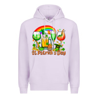 Lilac St. Patrick's wine glasses Premium Hoodie - OliviaCreatesArt