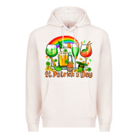 Pale Pink St. Patrick's wine glasses Premium Hoodie - OliviaCreatesArt