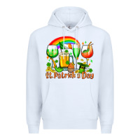 White St. Patrick's wine glasses Premium Hoodie - OliviaCreatesArt