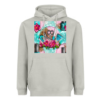 Moon Dust nail tools and polish with flowers and tooled leather seamless pattern Heavyweight Hoodie - BundleAndBundleShop