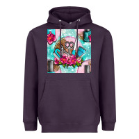 Nail Tools And Polish With Flowers And Tooled Leather Seamless Pattern Heavyweight Hoodie | Teevron