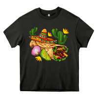Asphalt burrito  with sombrero and union with cactus Heavy Core Tee - AdoDesignShop