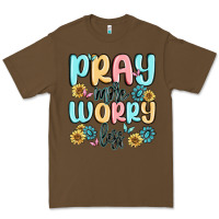Cacao pray more worry less Premium Tee - MaliasSmallBusiness