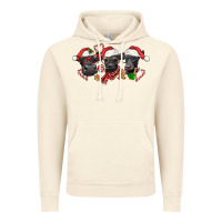 Vintage Artic Christmas Black Angus Cows Vintage Hoodie - LillyAllenDesigns