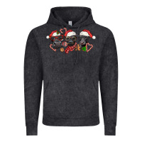 Vintage Black Christmas Black Angus Cows Vintage Hoodie - LillyAllenDesigns