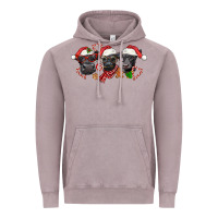 Vintage Zinc Christmas Black Angus Cows Vintage Hoodie - LillyAllenDesigns