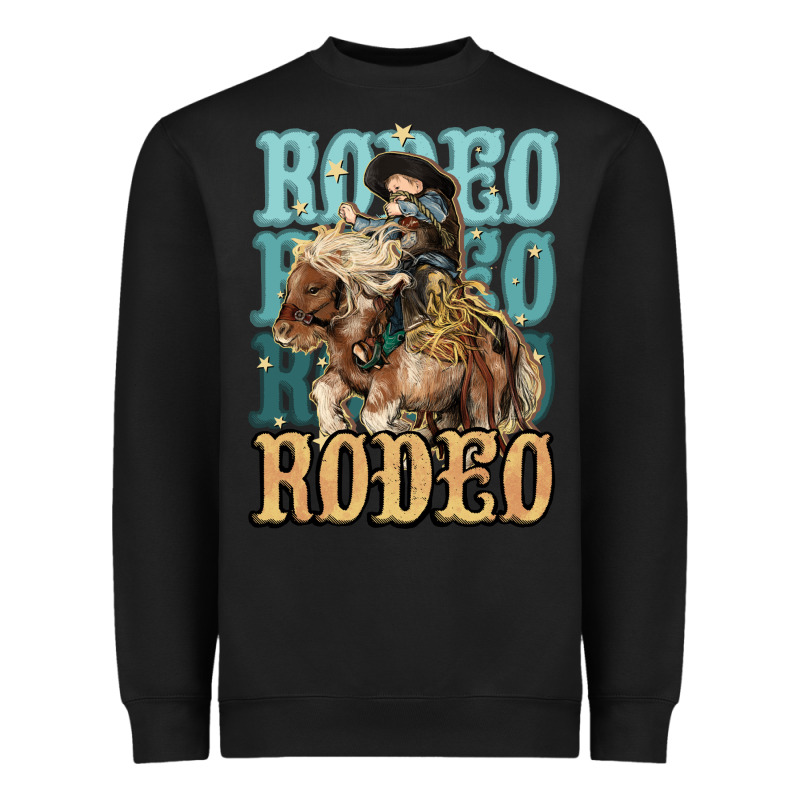 Rodeo Kid Cowboy Midilli Horse Heavyweight Sweatshirt by HowdyJamesFarm | Teevron