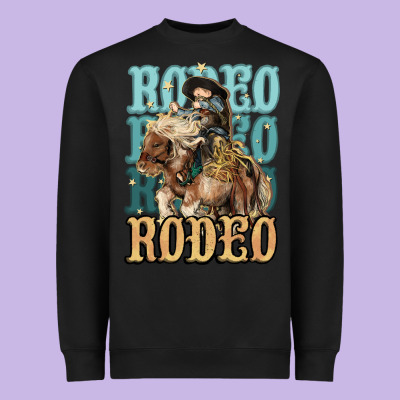 Rodeo Kid Cowboy Midilli Horse Heavyweight Sweatshirt Designed By Howdyjamesfarm