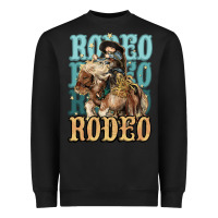 Black Rodeo kid Cowboy midilli horse Heavyweight Sweatshirt - HowdyJamesFarm