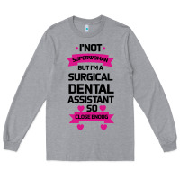 Heather Grey Surgical Dental Assistant Long Sleeve Tee - Bettercallsaul
