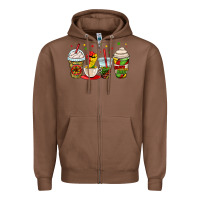 Chestnut juneteenth bhm coffee cups Zipper Hoodie - OliviaCreatesArt