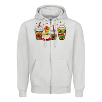 Dove Grey juneteenth bhm coffee cups Zipper Hoodie - OliviaCreatesArt