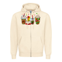 Sandshell juneteenth bhm coffee cups Zipper Hoodie - OliviaCreatesArt