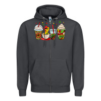 Smoke juneteenth bhm coffee cups Zipper Hoodie - OliviaCreatesArt