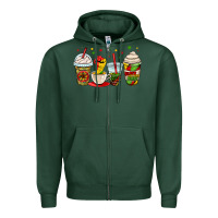 Sports Green juneteenth bhm coffee cups Zipper Hoodie - OliviaCreatesArt