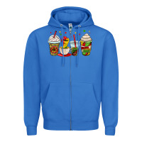 True Royal juneteenth bhm coffee cups Zipper Hoodie - OliviaCreatesArt
