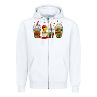 White juneteenth bhm coffee cups Zipper Hoodie - OliviaCreatesArt