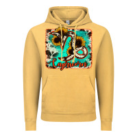 Vintage Mustard capricorn turquoise cowhide Vintage Hoodie - RanaPortraitStore