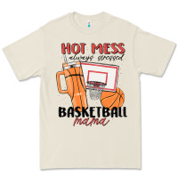Bone hot mess always stressed basketball mama Premium Tee - MaliasSmallBusiness
