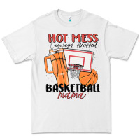 White hot mess always stressed basketball mama Premium Tee - MaliasSmallBusiness