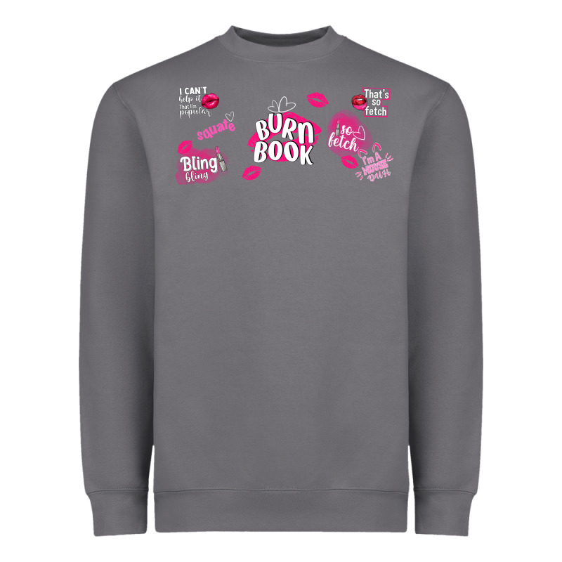 Burn Book Heavyweight Sweatshirt by TumblerDesignByShophia | Teevron