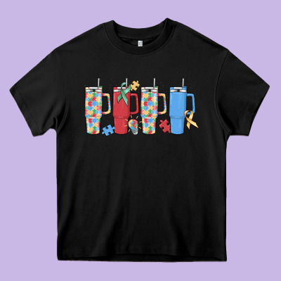 Autism Heavy Core Tee Designed By Maliassmallbusiness
